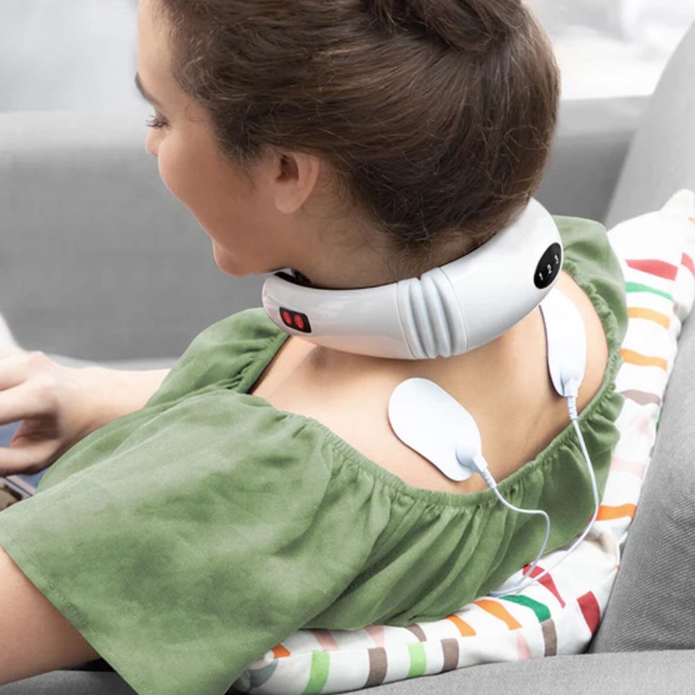 RoomOutlet - Room Outlet | Gadgets, Είδη Σπιτιού, Παιχνίδια & Τσάντες σε Τιμές Outlet. 12 Ηλεκτρομαγνητικό μασάζ αυχένα και πλάτης InnovaGoods