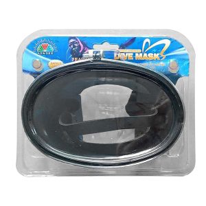 Μάσκα Θαλάσσης Ενηλίκων με Σκελετό Αλουμινίου Μαύρη.