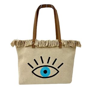 Τσάντα Παραλίας Cotton Μάτι