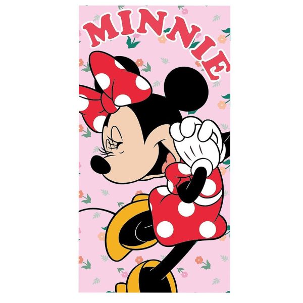 Πετσέτα Θαλάσσης Microfiber Minnie Κόκκινη