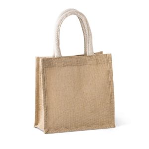 JUTE CANVAS TOTE - SMALL