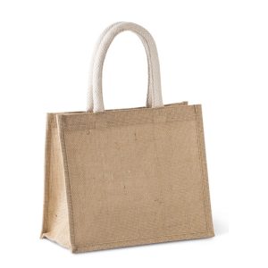 JUTE CANVAS TOTE - MEDIUM