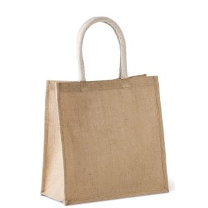 JUTE CANVAS TOTE - LARGE